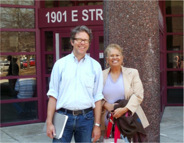 Jonathan Franzen with Brenda Ward