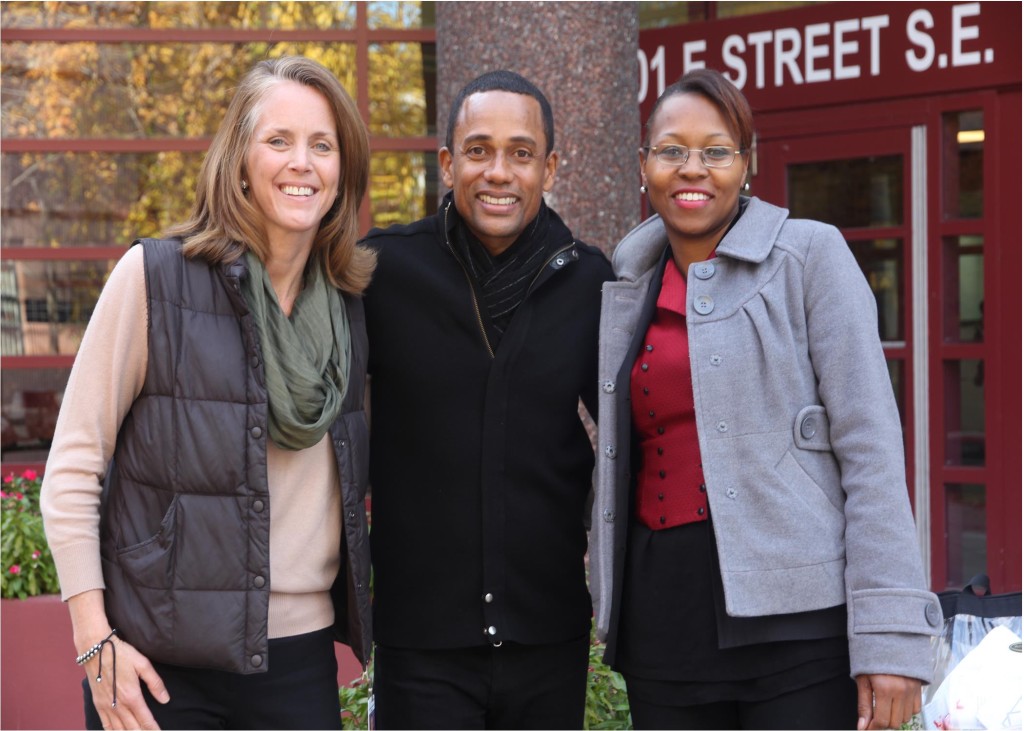 Hill Harper with FM staff