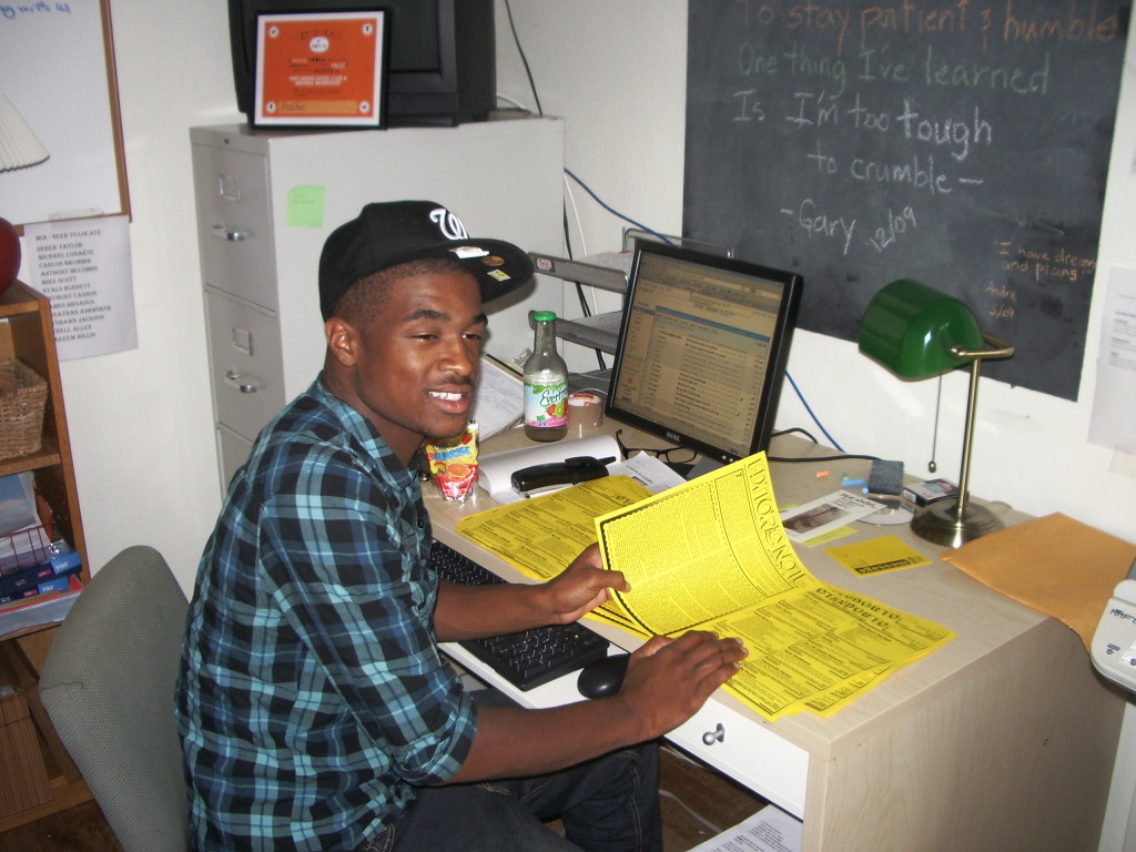 Jermaine in the office