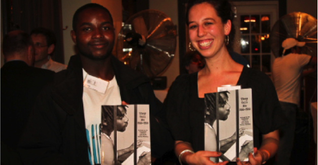 Maurice and Juliana with literary journal