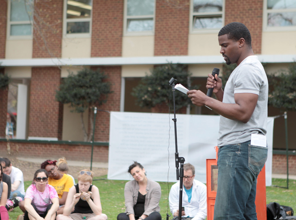 Anthony reading at GMU