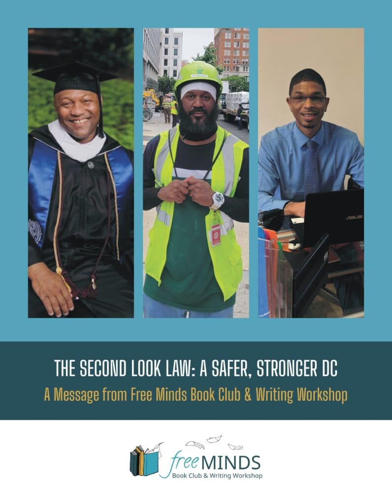 The cover of a document that shows three vertical columns with pictures of three men. One in a graduation cap and gown, one on the street in a hi-vis work vest, and one sitting at a desk in an office.